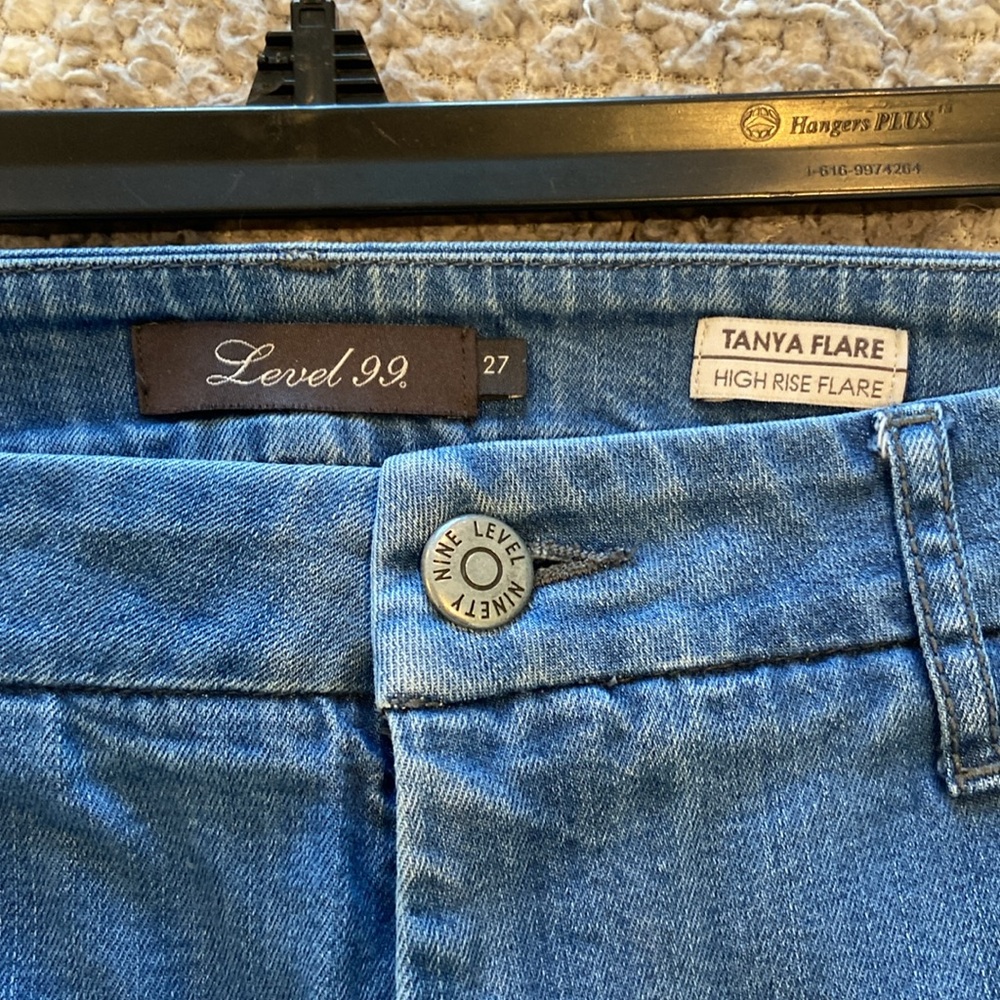 Anthropologie Level 99 Tanya high rise flare jeans size 27 - Picture 4 of 5